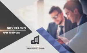 企業代理商名片 - 線上企業代理商名片製作範本